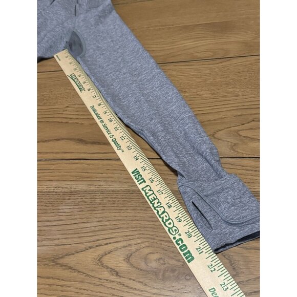 Lululemon Long Sleeve Shirt Womens Gray Zip Pullover Run Size 8 Vented Athletic - Picture 14 of 15